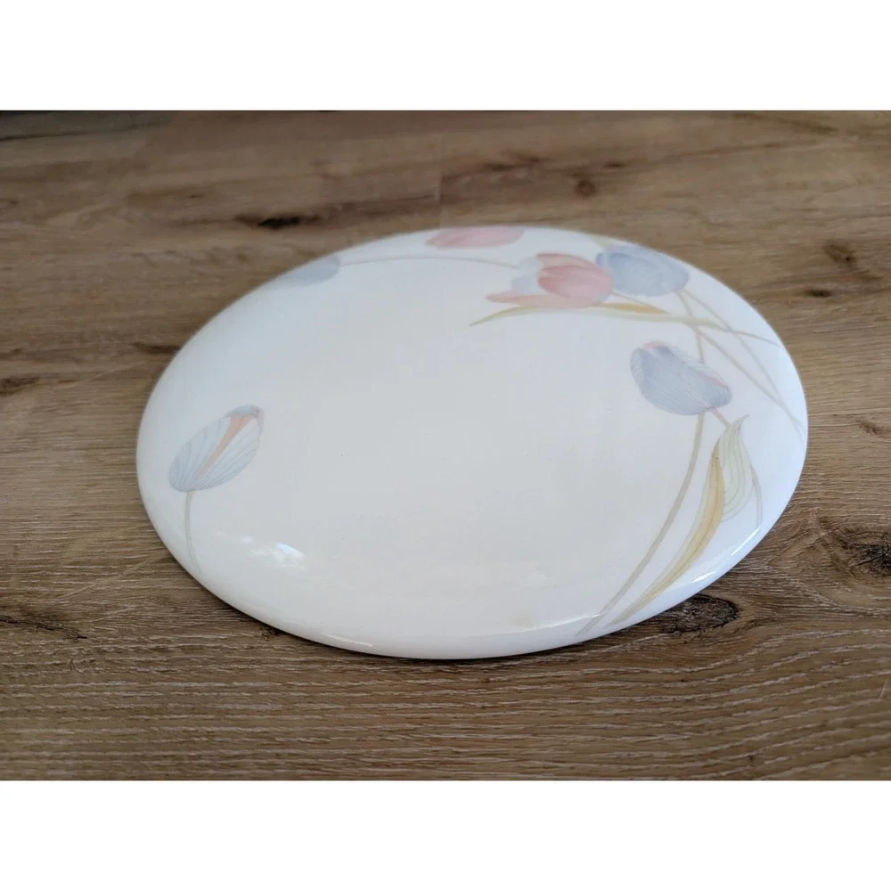 Cake Plate Server by Mikasa Swiss Garden Bone China Floral, Made In‎ Japan